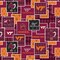 Licensed NCAA Virginia Tech University Argyle Boxes Cotton Fabric by the Yard